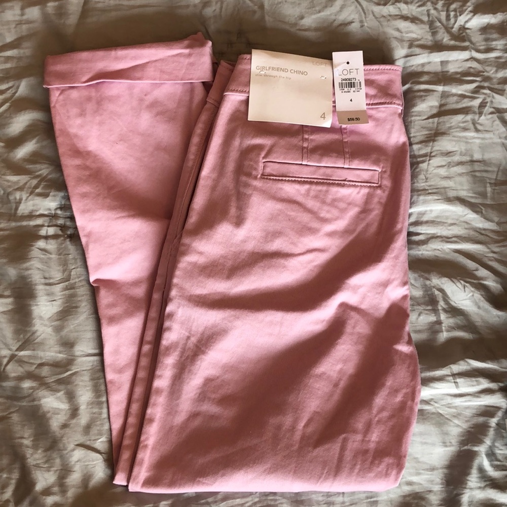 Loft girlfriend chino pants